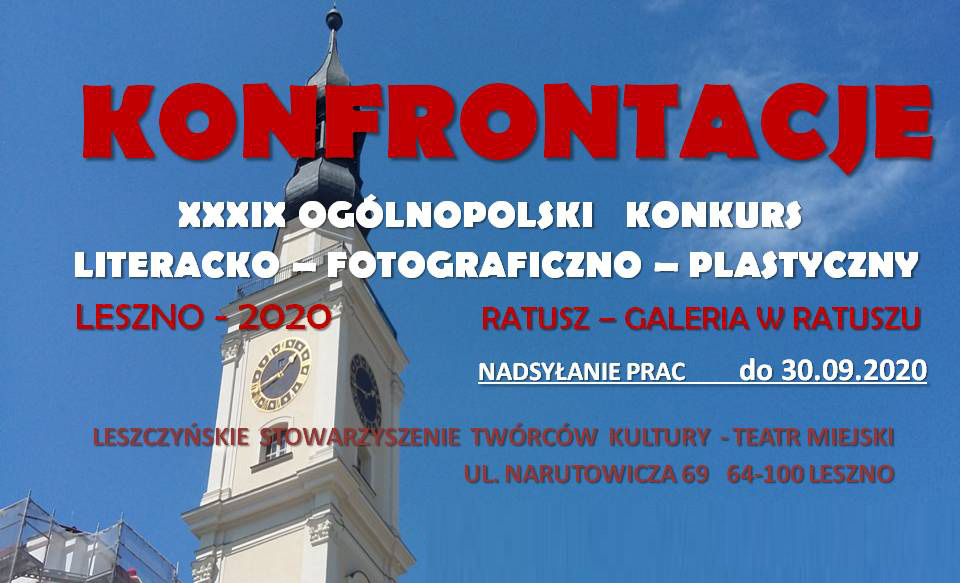 XXXIX Ogólnopolski Konkurs Literacko - Fotograficzno - Plastyczny Konfrontacje 2020