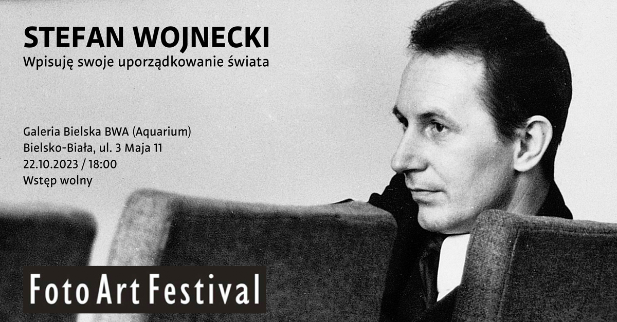 Projekcja filmu - Stefan Wojnecki. Wpisuję swoje uporządkowanie świata - pokaz filmu Galeria Bielska BWA Bielsko Biała