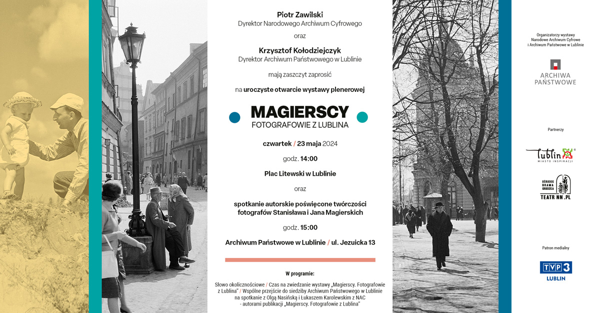 Magierscy. Fotografowie z Lublina - wystawa fotografii Plac Litewski Lublin