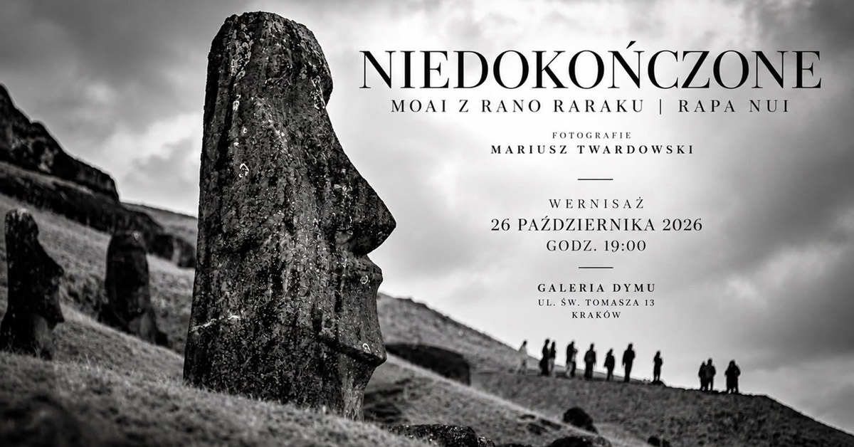Mariusz Twardowski - Niedokończone. Moai z Rano Raraku. Rapa Nui - wystawa fotografii Galeria Dymu Kraków