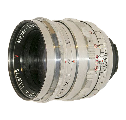 Meyer Optik Görlitz Hugo Meyer&Co Gorlitz Primoplan V 75mm f/1.9