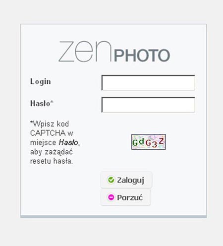 Instalacja galerii Zenphoto