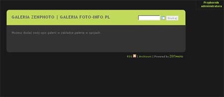 Instalacja galerii Zenphoto